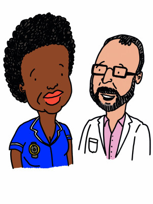 Doctor and nurse - Health professionals