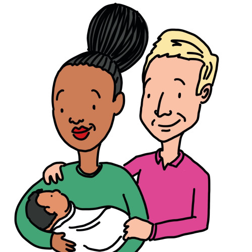 Couple and baby cropped
